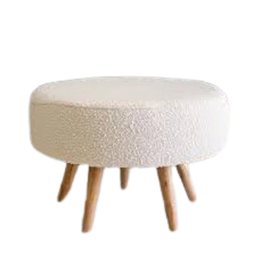 Paynes Gray Pearl Boucle Stool