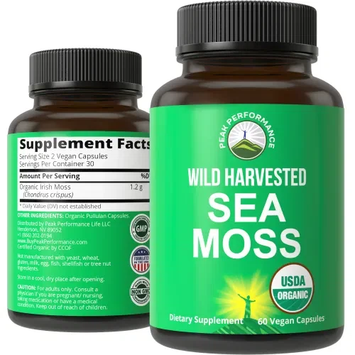 Peak Performance Organic Irish Sea Moss Capsules