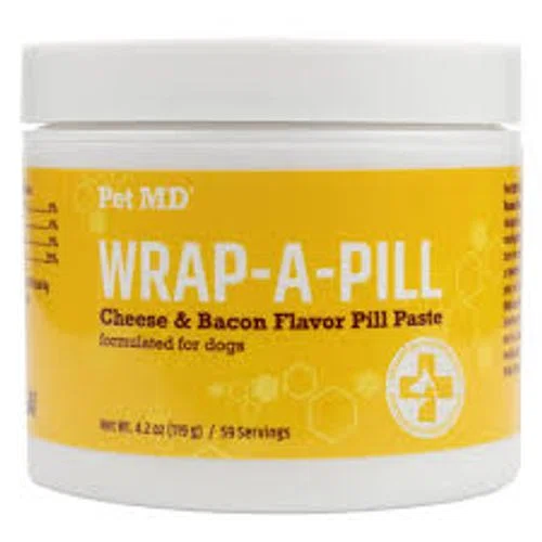 Pet MD Wrap-A-Pill Cheese & Bacon Flavor Pill Paste for Dogs