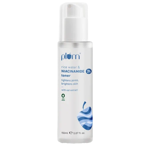 Plum Goodness 3% Niacinamide Face Toner with Rice Water
