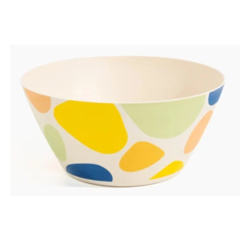 POKETO Bamboo Serving Bowl in Pebbles