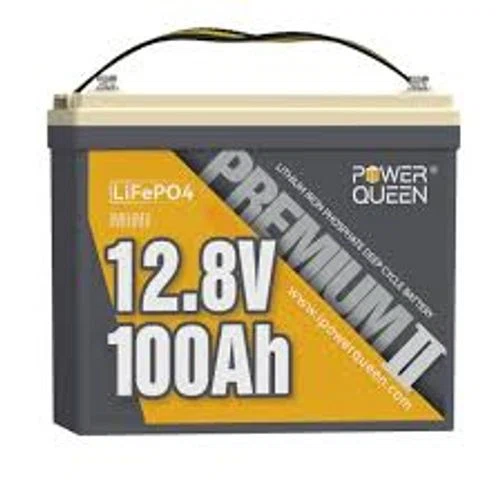 Power Queen 12V 100Ah Mini Deep Cycle Lithium Battery