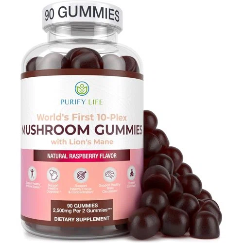 Purify Life Worlds First 10-Plex Mushroom Gummies