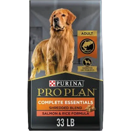 Purina Pro Plan Adult Complete Essentials Shredded Blend Salmon & Rice Dry Dog Food