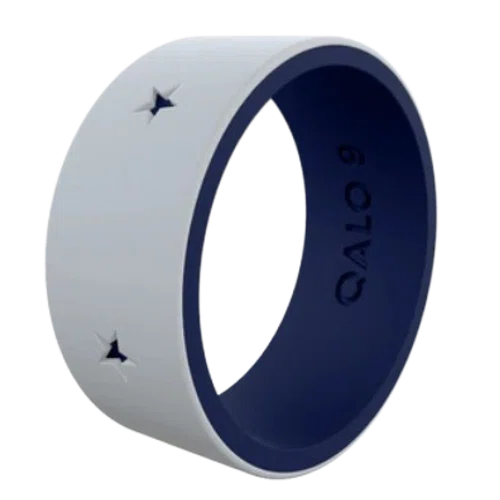 Qalo Men's Folds of Honor Stars Forever Strata Ring