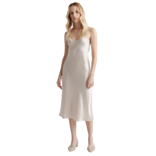 Quince 100% Washable Silk Slip Dress