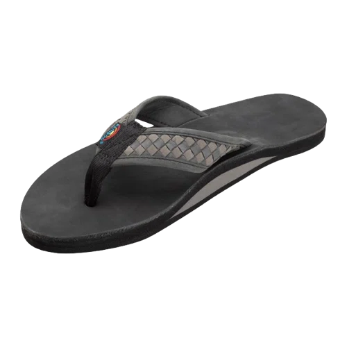 Rainbow Sandals Luxury Leather The Bentley Single Layer Arch Hand Woven Strap