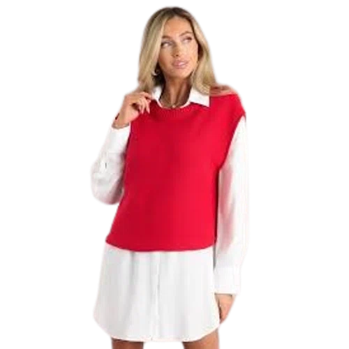 Red Dress Love Like Ours Red Sweater Top