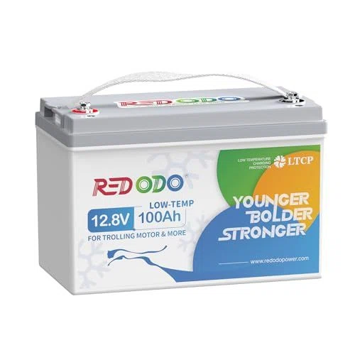 Redodo 12.8V 100Ah Low Temp Cutoff LiFePO4 Battery