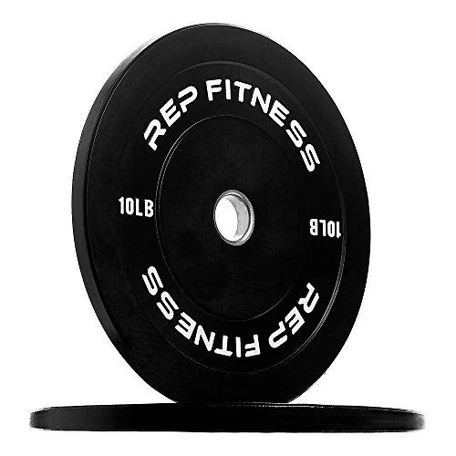 Rep Fitness Black Bumper Plate Sets