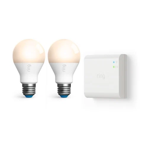 Ring Smart Lighting 2-Pack A19 Smart Bulb + Bridge