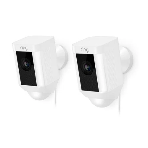 Ring Spotlight Outdoor Camera (Wired) 2 Pack
