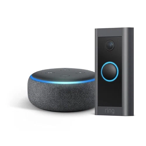 Ring Video Doorbell Wired with Echo Dot