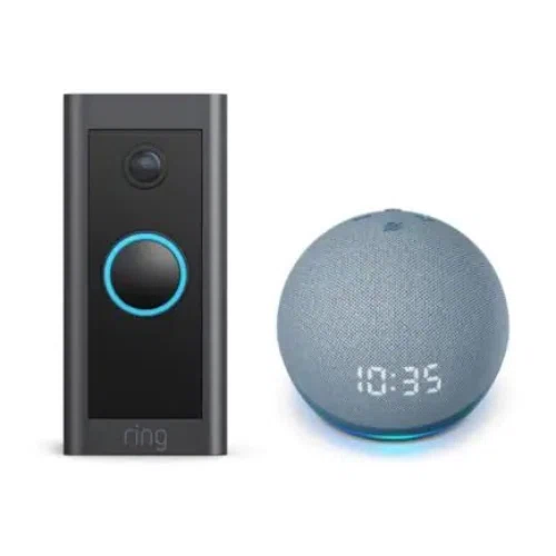 Ring Wired Video Door Bell with Echo Dot