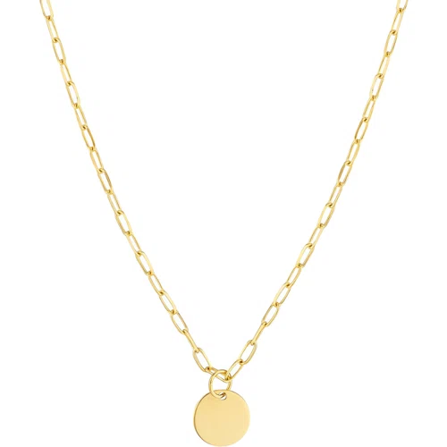 Ritani Dangle Disk Paper Clip Necklace