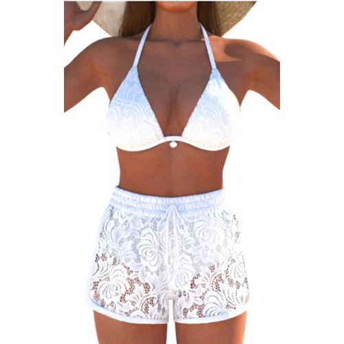 Rotita Lace Tie Back Bikini Set