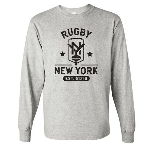 Rugby New York 2022 Long Sleeve Grey T-Shirt