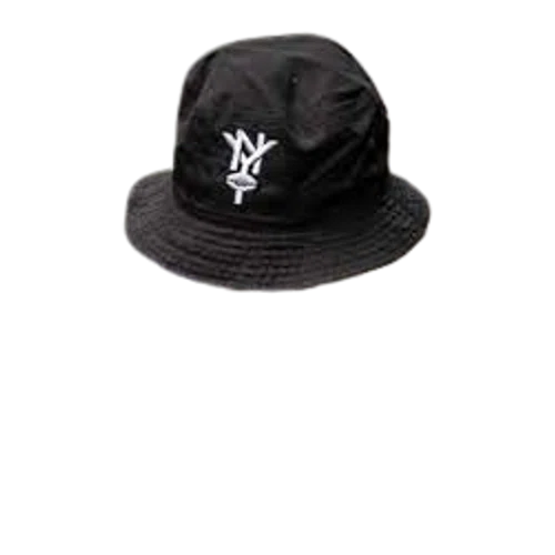 Rugby New York Bucket Hat in Black / White Logo