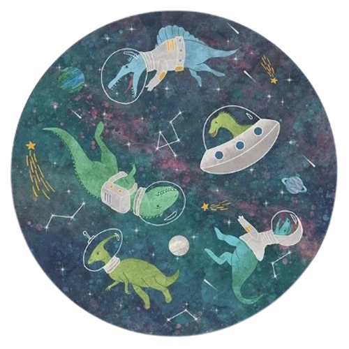 Ruggable Dinosaurs in Space Rug