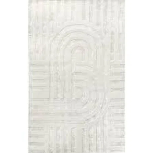 Rugs USA x Arvin Olano Ivory Downtown Textured Area Rug 