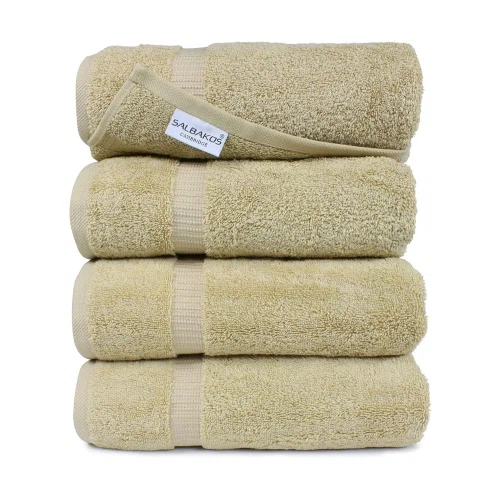 SALBAKOS Organic Turkish Cotton Bath Towel
