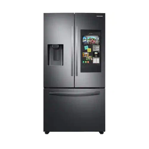 Samsung 26.5 cu. ft. Large Capacity 3-Door French Door Refrigerator with Family Hub and External Water & Ice Dispenser 