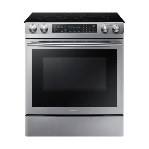Samsung 5.8 Cu. Ft. Electric Self-Cleaning Slide-In Range with Convection