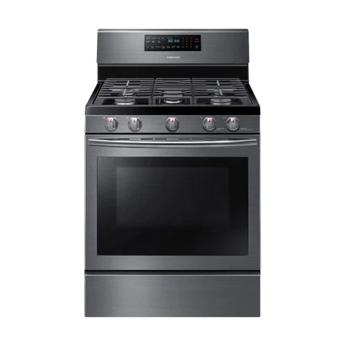 Samsung 5.8 Cu. Ft. Self-Cleaning Freestanding Fingerprint Resistant Gas Convection Range