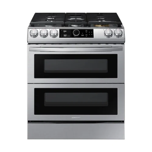Samsung 6.0 cu. ft. Flex Duo Front Control Slide-in Gas Convection Range