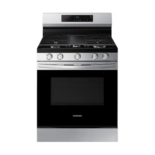 Samsung 6.0 cu. ft. Smart Freestanding Gas Range with 18K BTU Dual Power Burner