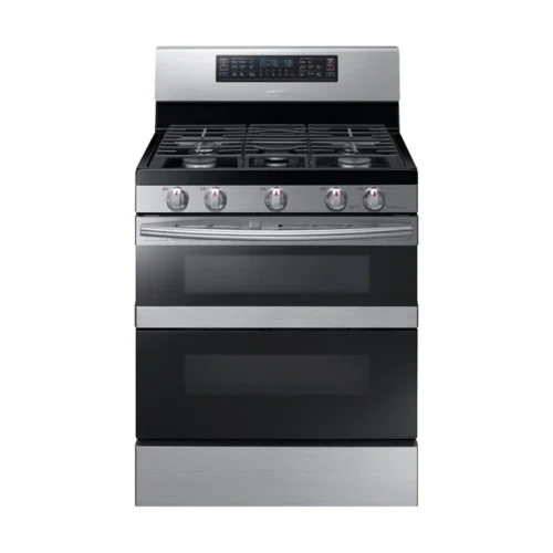 Samsung Flex Duo™ 5.8 cu. ft. Self-Cleaning Freestanding Fingerprint Resistant Gas Convection Range