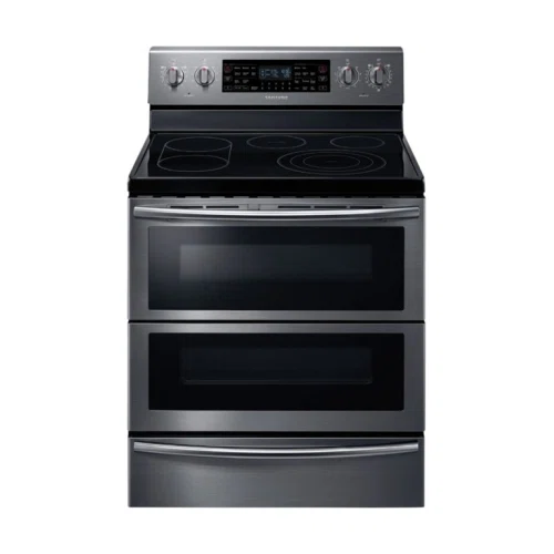 Samsung Flex Duo™ 5.9 Cu. Ft. Self-Cleaning Freestanding Fingerprint Resistant Double Oven Electric Convection Range