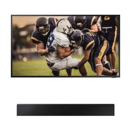 Samsung The Terrace QLED 4K UHD Outdoor Smart TV with HW-LST70T The Terrace Sound Bar