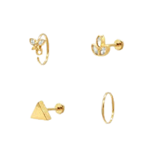 Secret Box New York Floral Nap Earrings Set