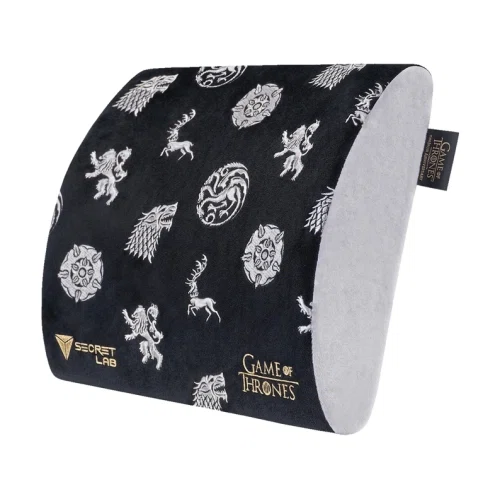 Secretlab Memory Foam Lumbar Pillow Game of Thrones Iron Anniversary Edition