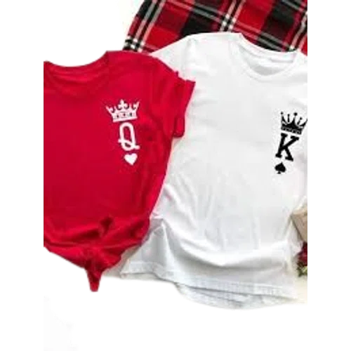 SHEIN Essnce King And Queen Shirt