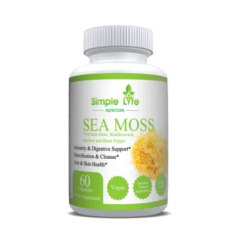 Simple Life Nutrition Organic Irish Sea Moss Capsules