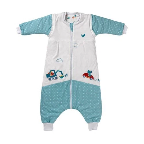 Slumbersac SlumberOrganix 100% Organic Cotton Winter Sleep Bag with Feet and Detachable Sleeves 3.0 Tog