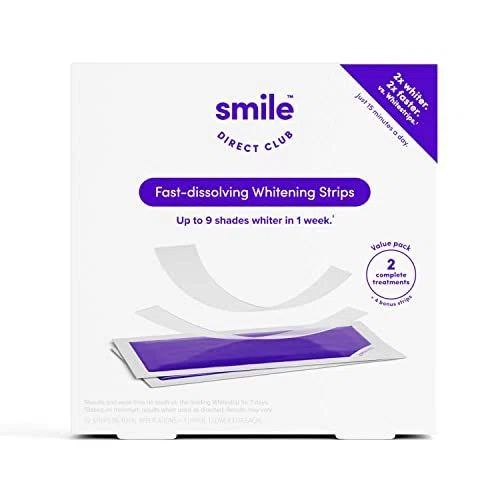 SmileDirectClub Premium Dissolving Teeth Whitening Strips