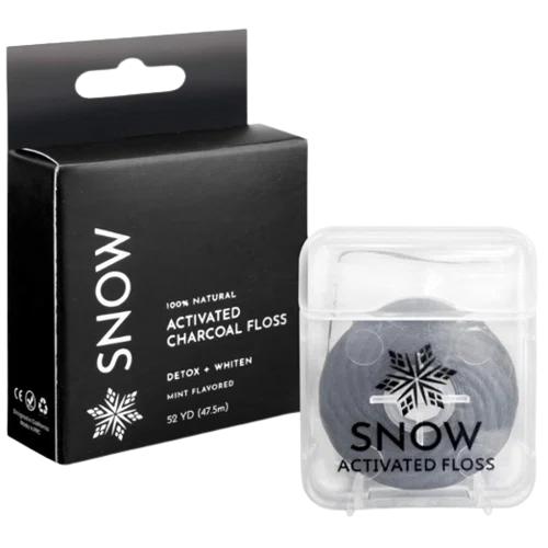 Snow Activated Charcoal Whitening Floss