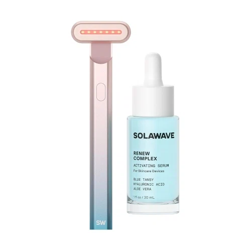 SolaWave 4-in-1 Radiant Renewal Skincare Wand & Activating Serum Kit