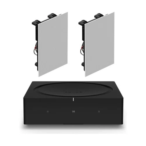 Sonos INWLLWW1 In-Wall Speaker Pair with Amp Wireless Hi-Fi Player