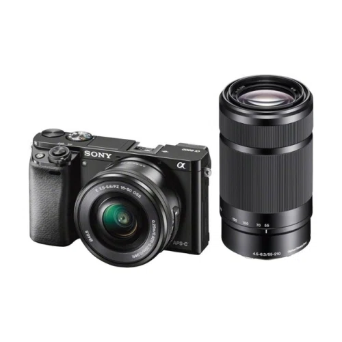 Sony Alpha a6000 Mirrorless Camera Two Lens Kit with 16-50mm and 55-210mm Lenses