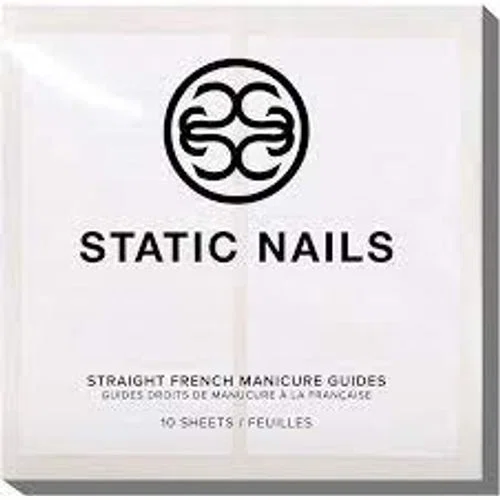 Static Nails Liquid Glass Lacquer Nail Art Sticker Guides Straight