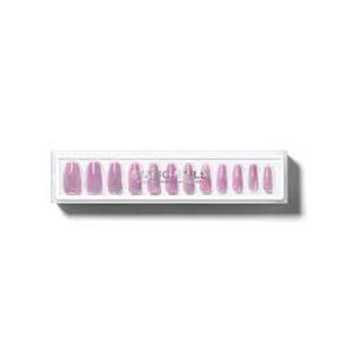 Static Nails Velvet Lavender Long Coffin Reusable Pop-On Manicures