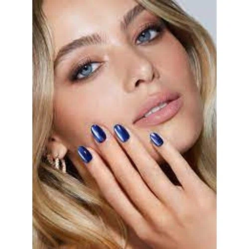 Static Nails Velvet Nails Sapphire Round Pop-On Manicures