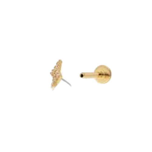 Studs Pave Lightning x Star Flatback Stud