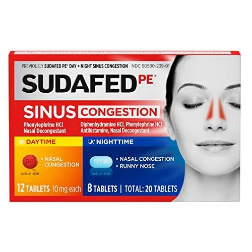 Sudafed PE Day & Night Congestion Relief
