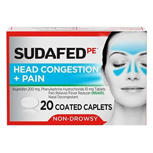 Sudafed PE Head Congestion + Pain