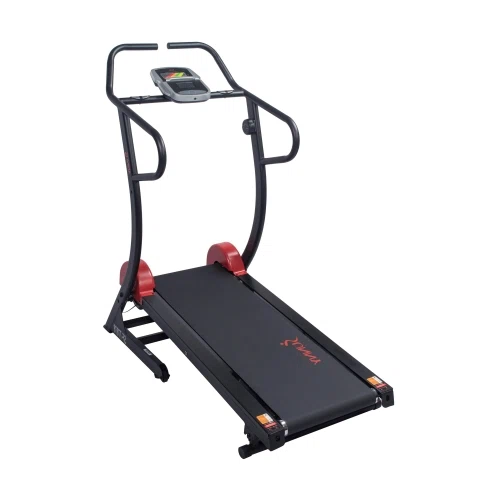 Sunny Health & Fitness Cardio Trainer Manual Treadmill 300 lb Capacity w/ Adjustable Incline 